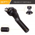 Ocpty New 2-piece Fit For 1992-2002 Ford Club Wagon E350 Econoline E250 Super Duty-2 Front Outer Tie Rod Ends