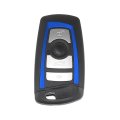 Ygohuf5662 Ygohuf5767 Car Key Fob Shell 4 Button Remote Control Case Keyless Entry Housing Replacement Blue For Bmw X5 X6 525i 