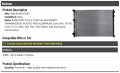 Radiator Compatible With 2008-2014 Subaru Tribeca