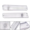 Left And Right Side Clear Lens Pair Turn Signal Lights Replacement For F150 1973-1979 Bronco 1978 1979