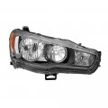Black Housing Oe-style Headlight Headlamp Assembly For 2008-2017 Mitsubishi Lancer Ralliart Evolution Evo X Halogen Model 