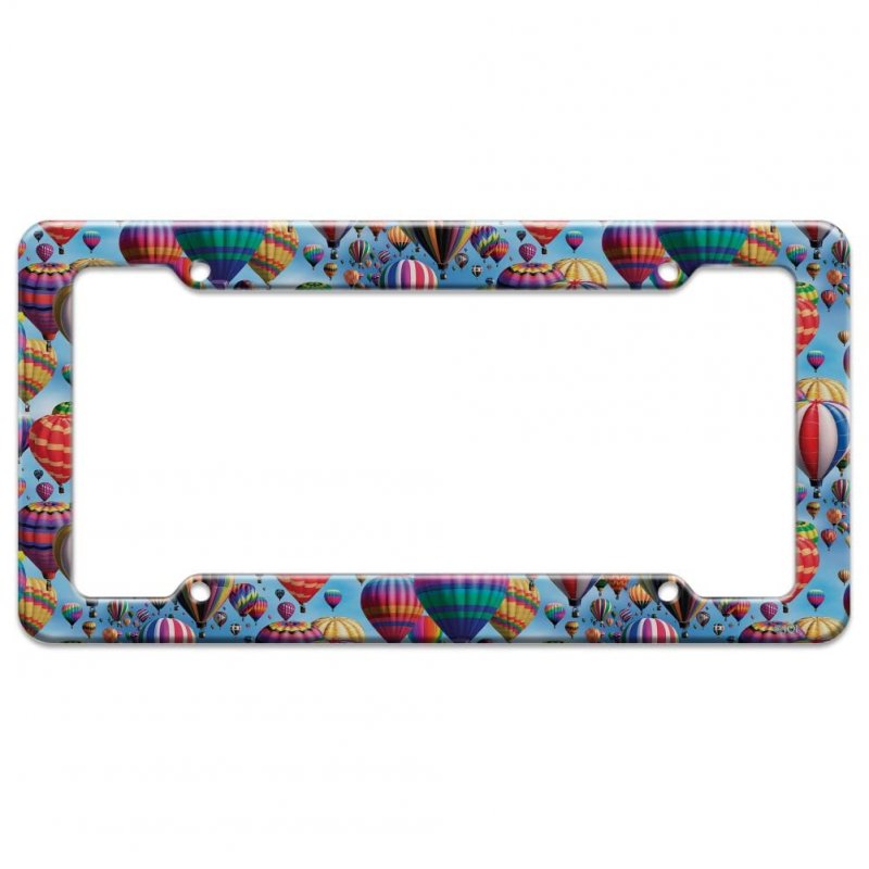 Hot Air Balloons Pattern License Plate Tag Frame