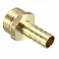 Uxcell Brass Barb Hose Fitting Connector Adapter 10mm Barbed X 1 2 Pt Male Pipe 5pcs
