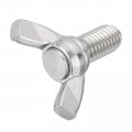 Uxcell 10pcs M8-1 25x16mm Wing Butterfly Screws Bolts 304 Stainless Steel Bolt Thumb Hand