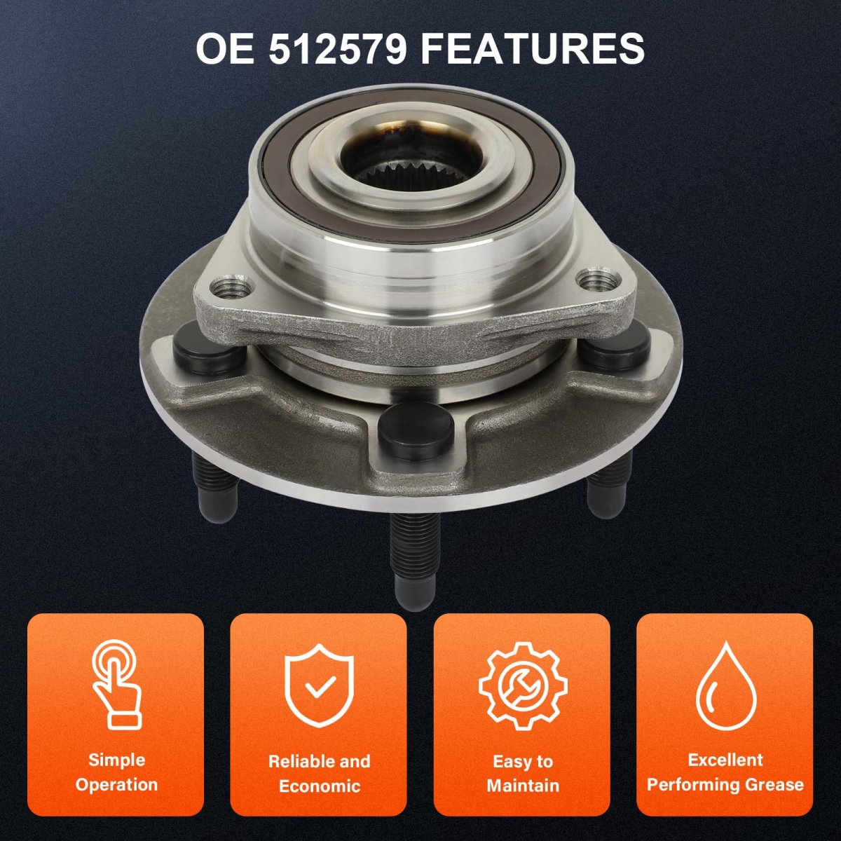 Rear Wheel Hub Assembly For Cadillac Ct6 2016 2020 Cts 2019 Ats Chevrolet Camaro And Buick Envision Oe 512579 With Abs