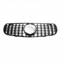 Topteng Front Bumper Grille With Emblem Fit For Benz Glc Class W253 X253 Glc300 Glc350 2015-2019 Camera Hole