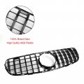 Topteng Front Bumper Grille With Emblem Fit For Benz Glc Class W253 X253 Glc300 Glc350 2015-2019 Camera Hole
