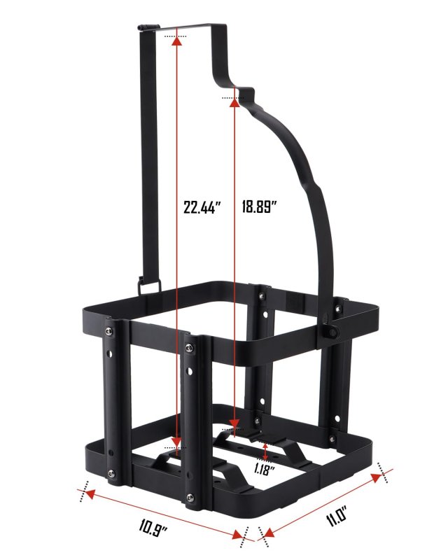 Sparkwhiz Fuel Jug 5 Gallon Liquid Container Holder Mount Gas Can Rack Mouting Bracket For Vp Racing