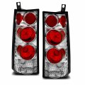 Amerilite For 2003-2019 Chevy Express Gmc Savana Van Crystal Chrome Taillights Assembly W Brake Lamps Replacement Set Passenger