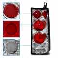 Amerilite For 2003-2019 Chevy Express Gmc Savana Van Crystal Chrome Taillights Assembly W Brake Lamps Replacement Set Passenger