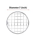 7 Inch Motorcycle Headlight Mesh Grill Cover Silver Side Mount Universal Lamp Mask Protector Guard For Cafe Racer