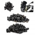 Qiilu Rubber Nut M5 Nuts 5mm Metric Motorcycle Windscreen Fairing Fastener Fixing Tool B 100pcs