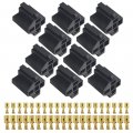 Wmycongcong 10 Sets 5 Pin Relay Connector 12v Socket 30a 40a With 10mm 6 3mm Terminals Car Truck Vehicle Terminal Case Holder 