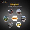 Partsam 2pcs 6 Amber 13 Led Reflective Rectangle Side Marker Clearance Light 6x2 Turn Siganals Lights For Trailer Truck Rv