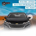 Driver Left Side Mirror Glass Assembly With Plastic Back Plate Non-heated Compatible Chevrolet 2011-2016 Cruze 2016 Limited
