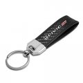 Ipick Image 100 Real Carbon Fiber Leather Strap Key Chain With Black Stitching For Honda Civic Si