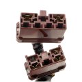Carlights360 For Acura Integra 2000 2001 Ignition Starter Switch Plastic Black Brown Blade Terminal Bolt On Attachment Method 