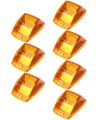7 Pack Amber Led Truck Cab Marker Lights 17 Diodes Clearance Roof Running Waterproof Surface Mount For Freightliner Sprinter 