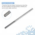 Uxcell Tungsten Carbide Rotary Files 1 8 3mm Shank Cutting Dia Double Cut Cylinder Grinding Cutter Tools For Wood Soft Metal