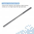 Uxcell Tungsten Carbide Rotary Files 1 8 3mm Shank Cutting Dia Double Cut Cylinder Grinding Cutter Tools For Wood Soft Metal