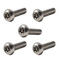 10-24 X 3 8 Button Head Torx Security Machine Screw Bolt Screws Stainless Steel Tamper Resistant Qty 25 Thread Size Length 