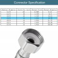 Uxcell 40 Inch Long Faucet Supply Line Connector 2pcs G1 2 Female Compression Thread X M10 Male Braided 304 Stainless Steel