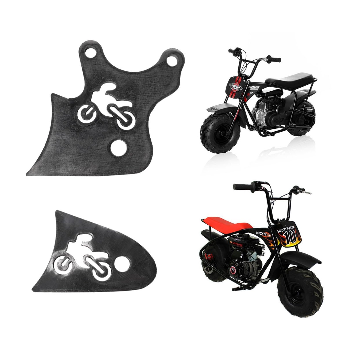 4 In Mini Bike Hydraulic Brake Stretch Extension Tabs For Monster Mega Moto Mm B80 B105 Frp Gmb100 Coleman Rb100 Rt100 Motovox