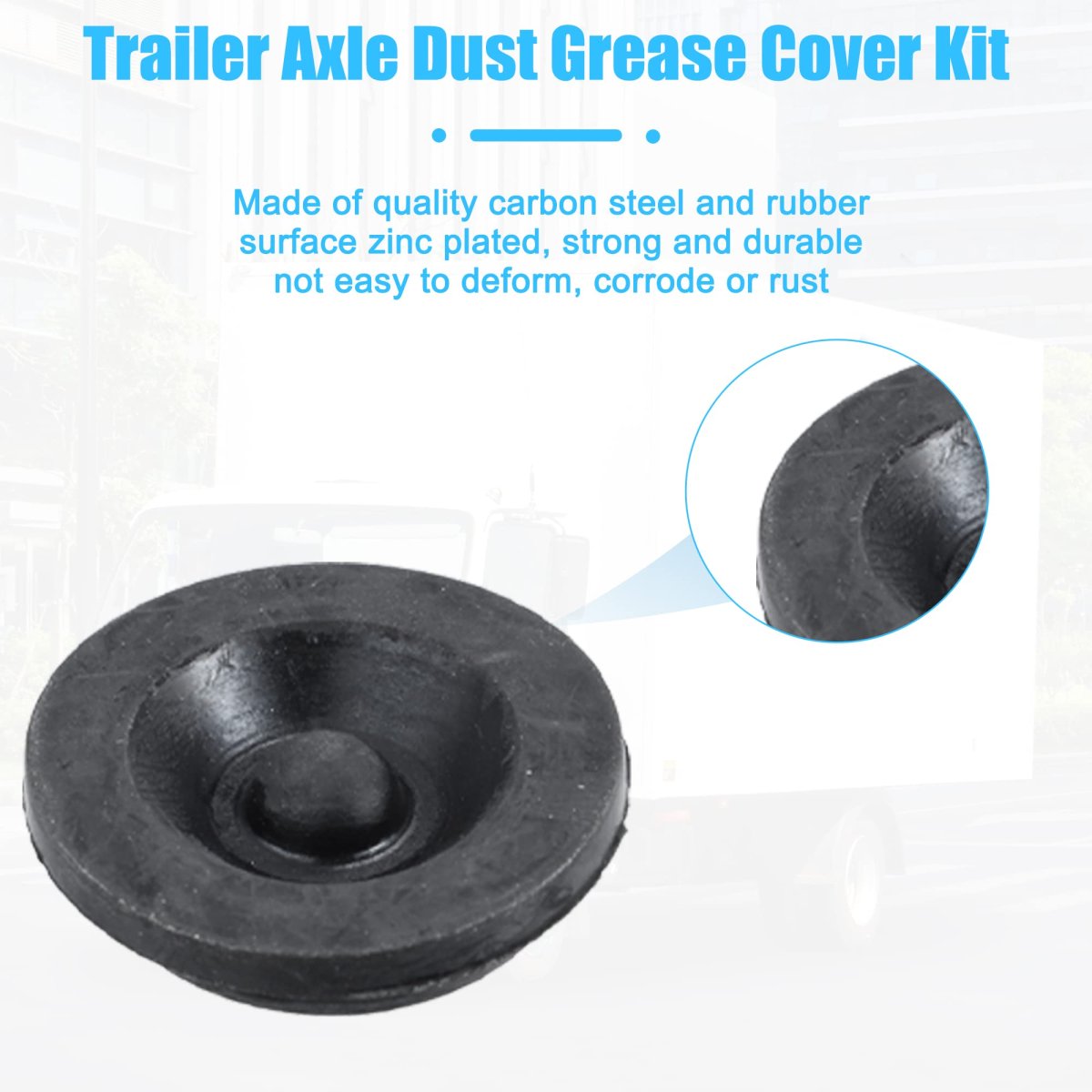 6pcs 1 46 Trailer Hub Dust Cap Rubber Grease Plugs For Dexter Ez Lube Camper