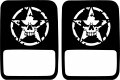 Jeeptails Invasion Star Skull Tail Lamp Light Covers Non-led For Jeep Gladiator 