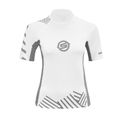 Brp Sea-doo Ladies Short Sleeve Vibe Rashguard Grey Medium 