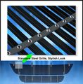 Black Stainless Steel Egrille Billet Grille Grill For 2002-2005 Ford Explorer Combo