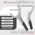 Camoo 2 Spring Preload Spanner Wrench Kit Fits For Polaris Rzr Side-by-side Utv Models With Shock For Fox 2-inch Bodies