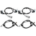 Abs Sensor Left Right Rear Wheel Speed Als789fit For 2003-2008 Infiniti Fx452003-2008 Fx35 Pack Of 4 