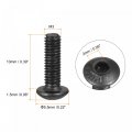 Uxcell M3x10mm Hex Socket Button Head Cap Bolts Screws Alloy Steel 100pcs