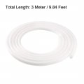 Uxcell T-slot Mount Window Weatherstrip Seal 9mm Bulb Bubble For 5mm Slot 3 Meters Long White