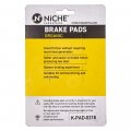 Niche Brake Pad Set For Kawasaki Z400 Ninja 250r 300 43082-0081 43082-0128 Front Rear Organic Alloy Steel 2 Pack