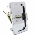 Httmt Mt358-cd-led Chrome Side Mount License Plate Frame Bracket W Led Light For Kawasaki Ninja Zx Suzuki Gsxr 600 750 1000
