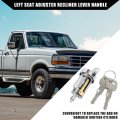 Hihaha Front Car Ignition Switch Cylinder Lock Steering With 2 Keys Ford E150 Econoline 1985-1991 For F150 Durable Metal 1 Set