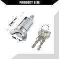 Hihaha Front Car Ignition Switch Cylinder Lock Steering With 2 Keys Ford E150 Econoline 1985-1991 For F150 Durable Metal 1 Set