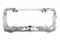 Cla Dragon Metal License Plate Frame Chrome 