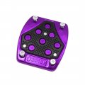 Uxcell Universal Black Purple Aluminum Alloy Antislip Brake Pedal Cover For Motorcycle