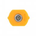 X Autohaux 15 Degrees High Pressure Washer Spray Nozzle Tips Quick Connector Yellow 5 Pcs