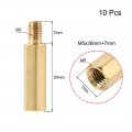 Uxcell M5x30mm 7mm Male-female Brass Hex Pcb Motherboard Spacer Standoff For Fpv Drone Quadcopter Computer Circuit Board 10pcs