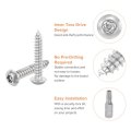 M5 X 30mm Button Head Torx Security Sheet Metal Screws 10pcs 304 Stainless Steel Tamper Resistant Self Tapping Anti-theft Wood