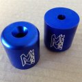 Smt- Hand Bar Ends Compatible With Suzuki Gsxr 600 750 1000 Katana Sv650s Tl1000s Bandit Blue B00ruefc48