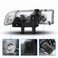 Amerilite Crystal Headlights Chrome For Chevy S10 Blazer- Passenger And Driver Side