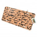 Tons Of Guns Pattern Novelty Metal Vanity Tag License Plate