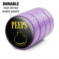 Peeps Black And Yellow Tire Rim Wheel Aluminum Valve Stem Caps