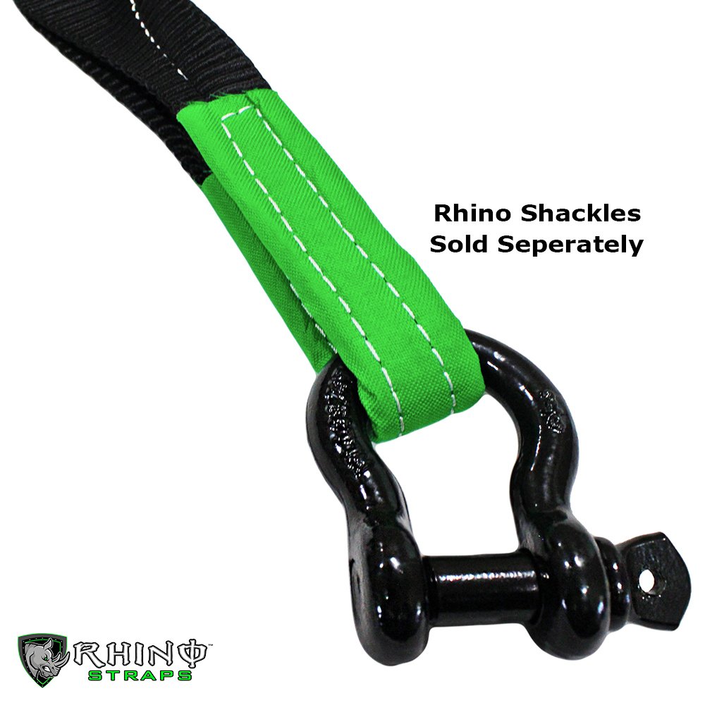 Rhino Usa Recovery Tow Strap 3 X 30ft Lab Tested 31518lb Break Strength