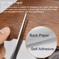 Uxcell Wood Grain Tape 4 72 X16 Ft Wall Paper Border Sticker Self-adhesive Repair Patch With Scraper For Corner Table Door Sofa
